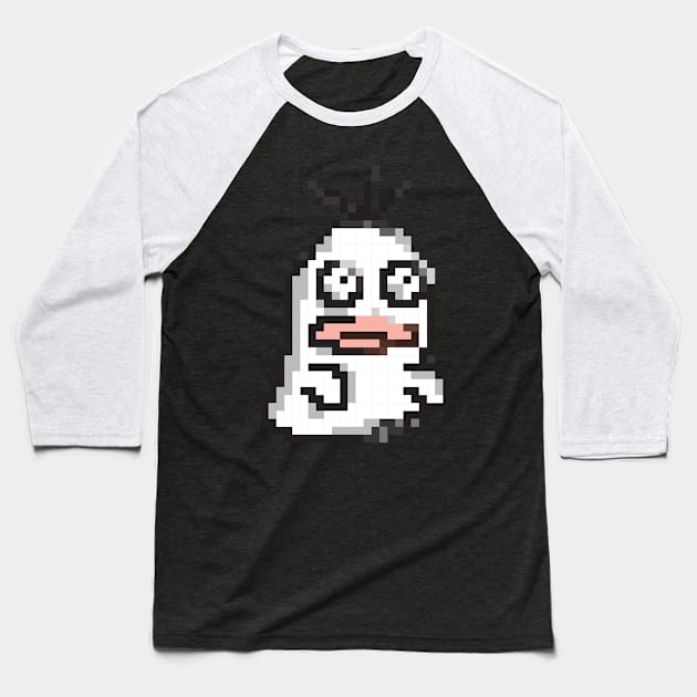 Ghost Minecraft Design Baseball T-Shirt by Risset